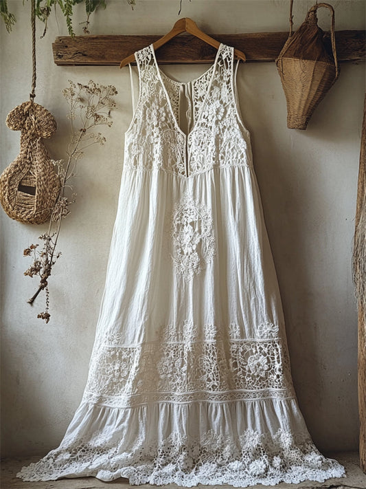 European And American Women's Sleeveless Long Dress