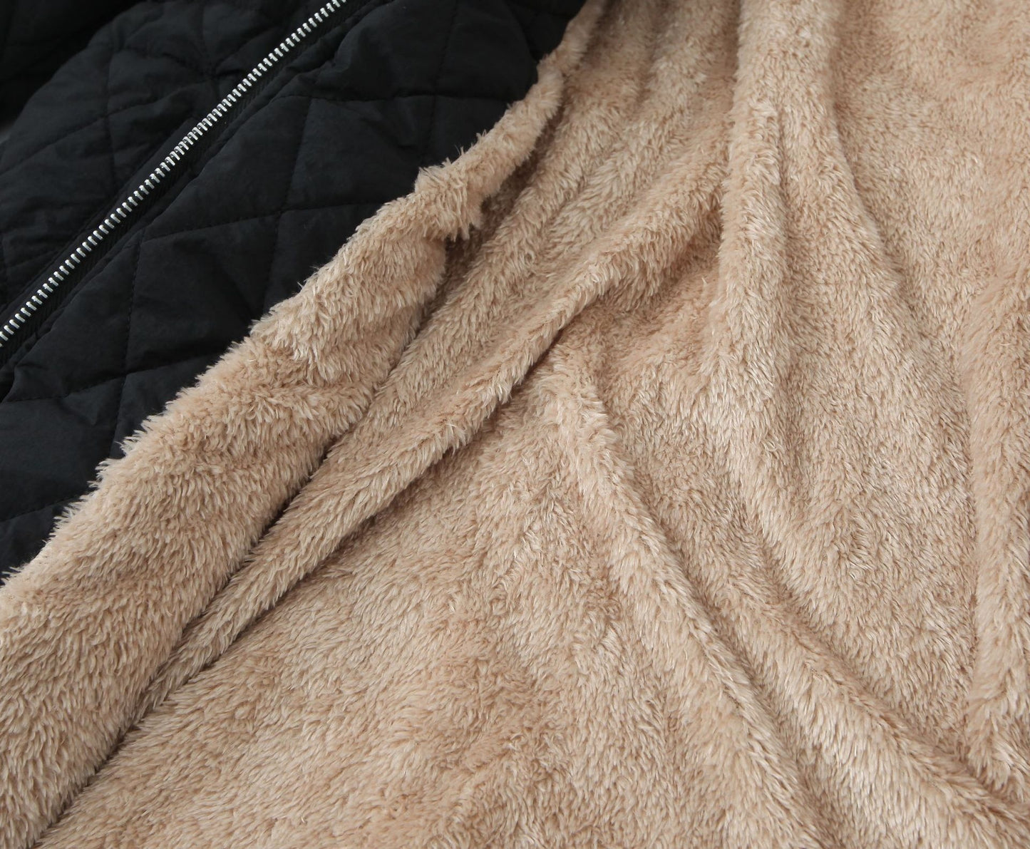 Mid-length Slim-fit Women's Fleece-lined Cotton-padded Cotton-padded