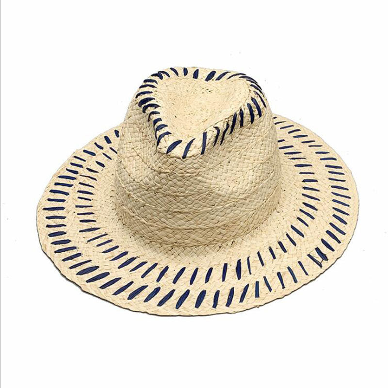 Spring Summer Flat Top Embroidered Visor Hat