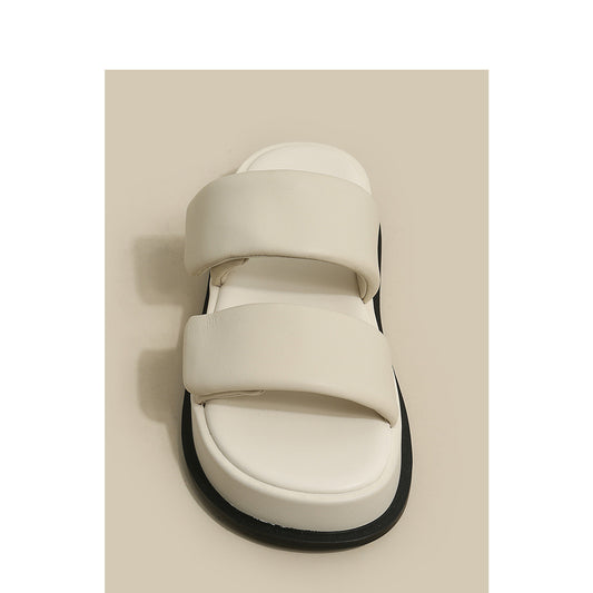 Women's New Thick-soled Velcro Outer Wear Niche Sandals