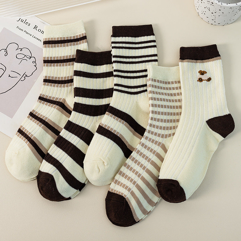 Female Cartoon Fruit Thigh High Socks