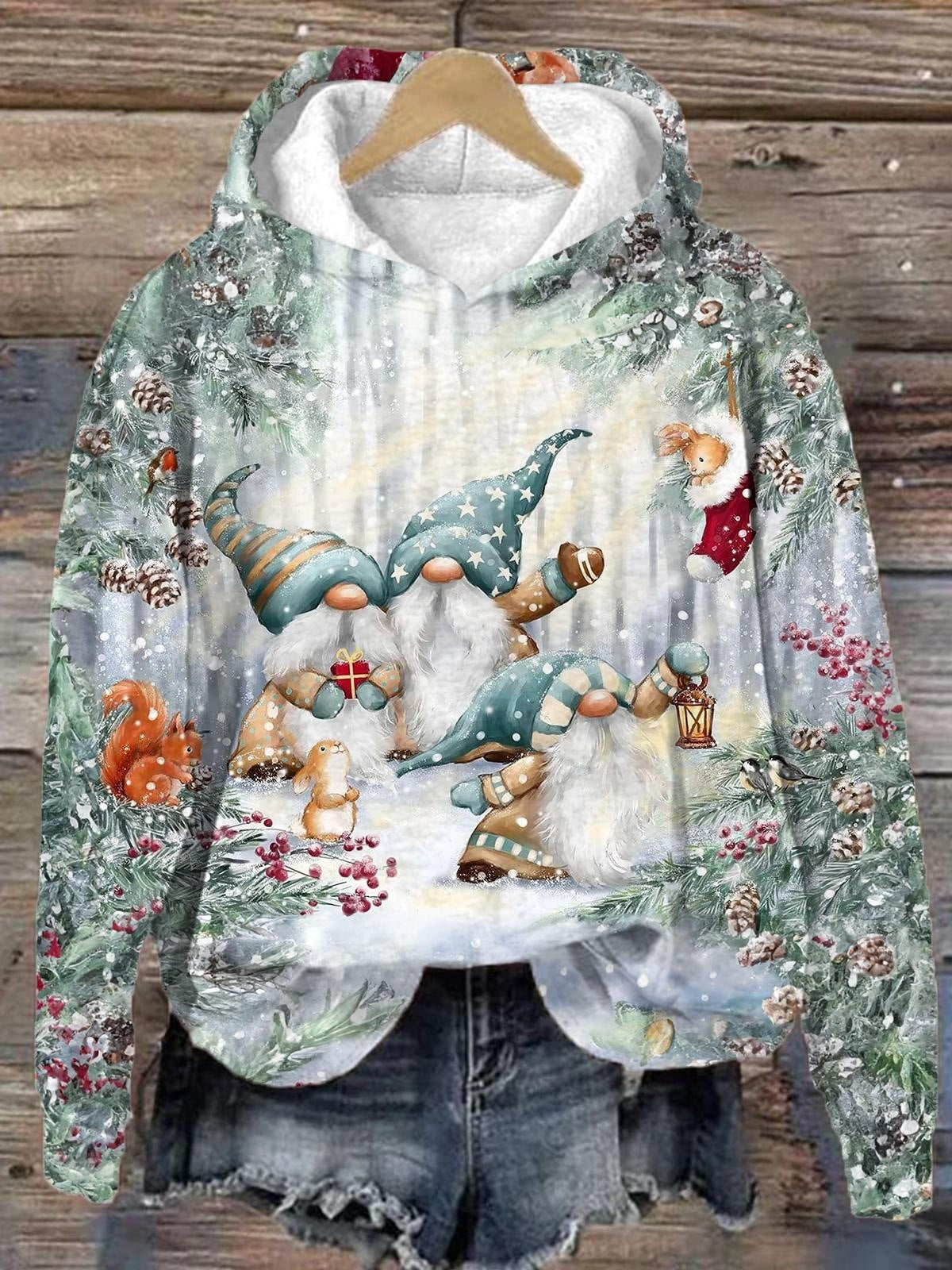 Christmas 3D Digital Printing Pullover Hoodie