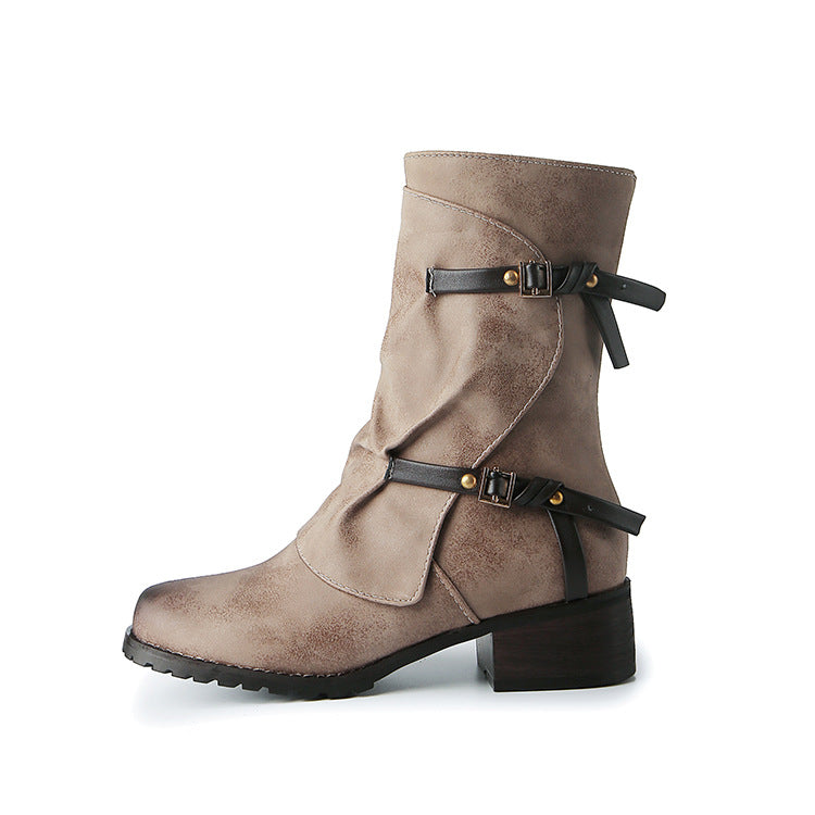 Explosive British Belt Buckle Martin Boots