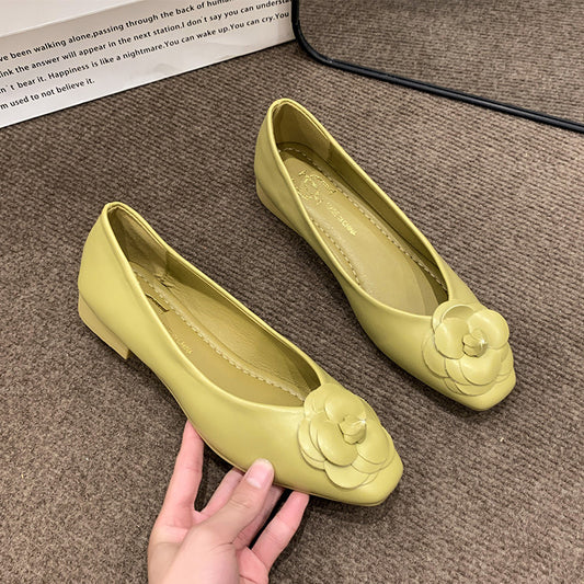 Women's Shoes Round Toe Flower Lightweight Soft Sole
