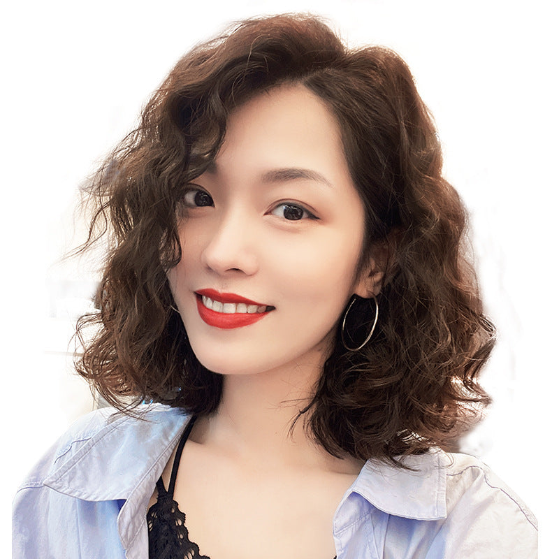 Wig Sheath Women's Short Roll Breathable Natural