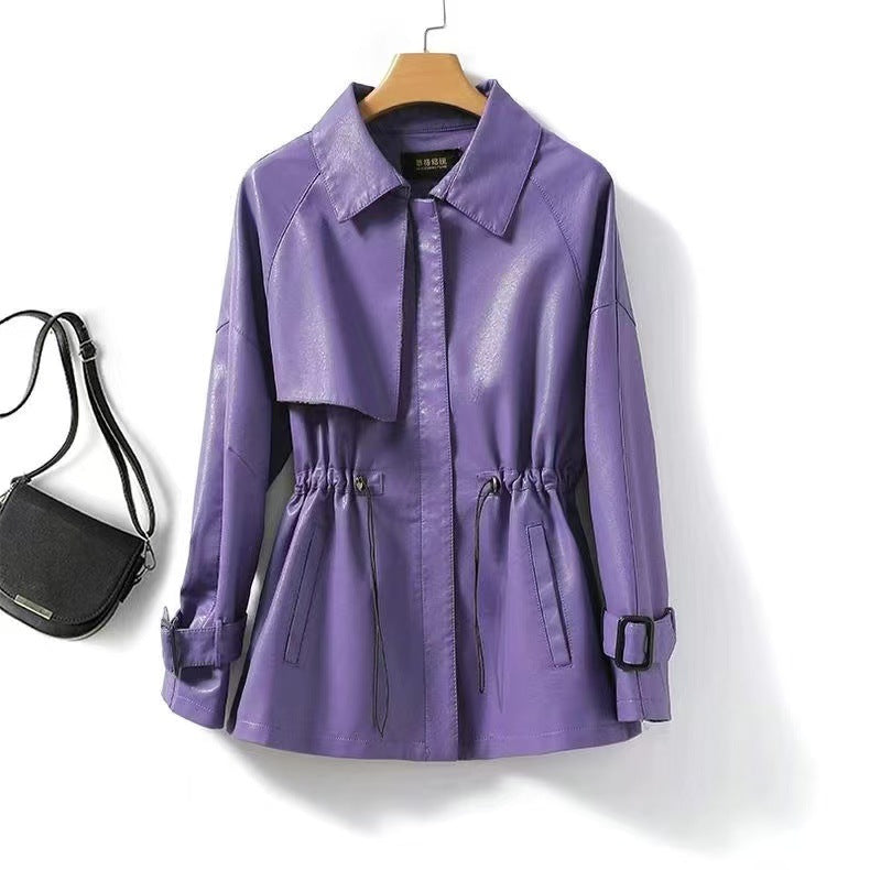 Women's Short Loose Fashion Wallet Coat