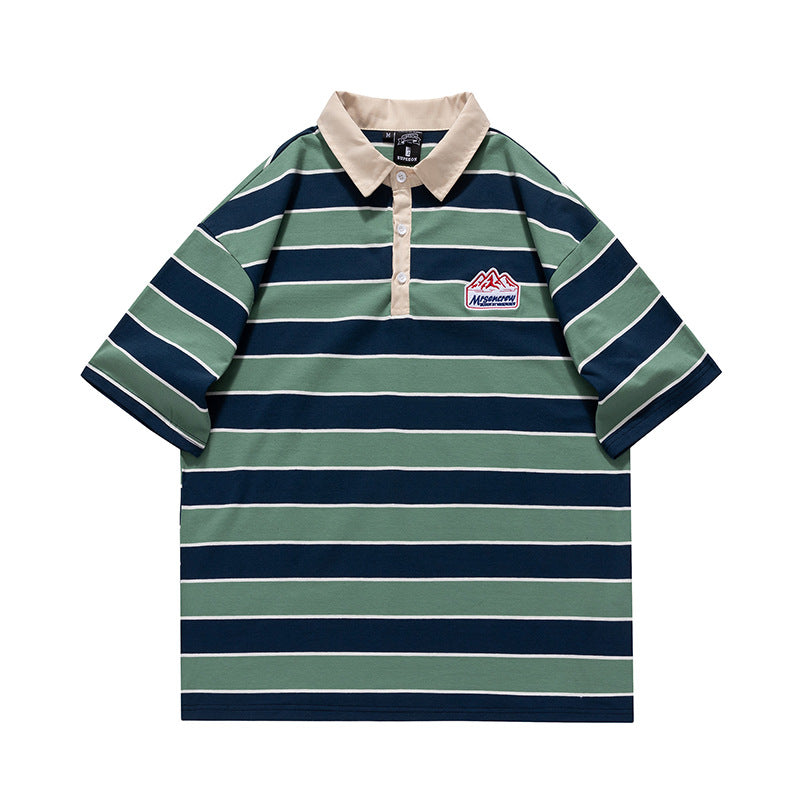 Lapels Retro Loose Large Size Men College Style Long Sleeves