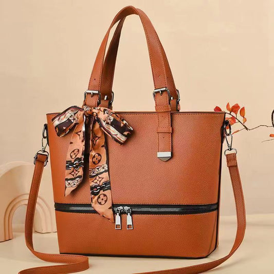 Women's Zipper Bag Fashionable Crossbody Large Capacity