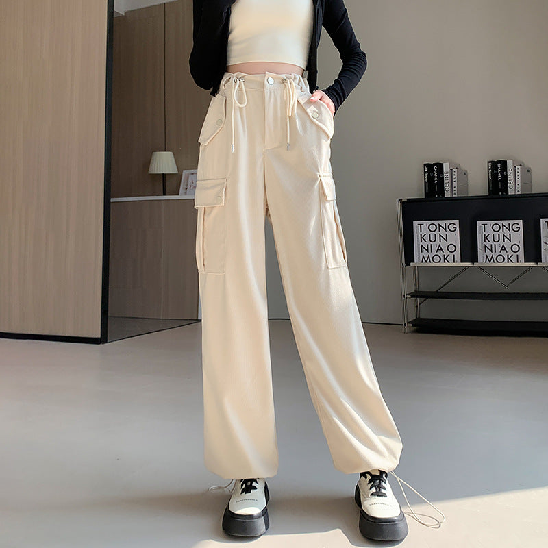 Women's Autumn And Winter High Waisted Loose Casual Pants