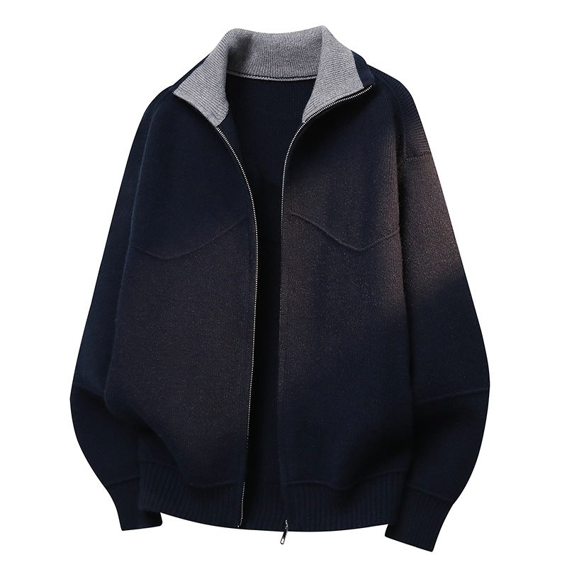 Herre Sweater Lynlås Cardigan Jakke