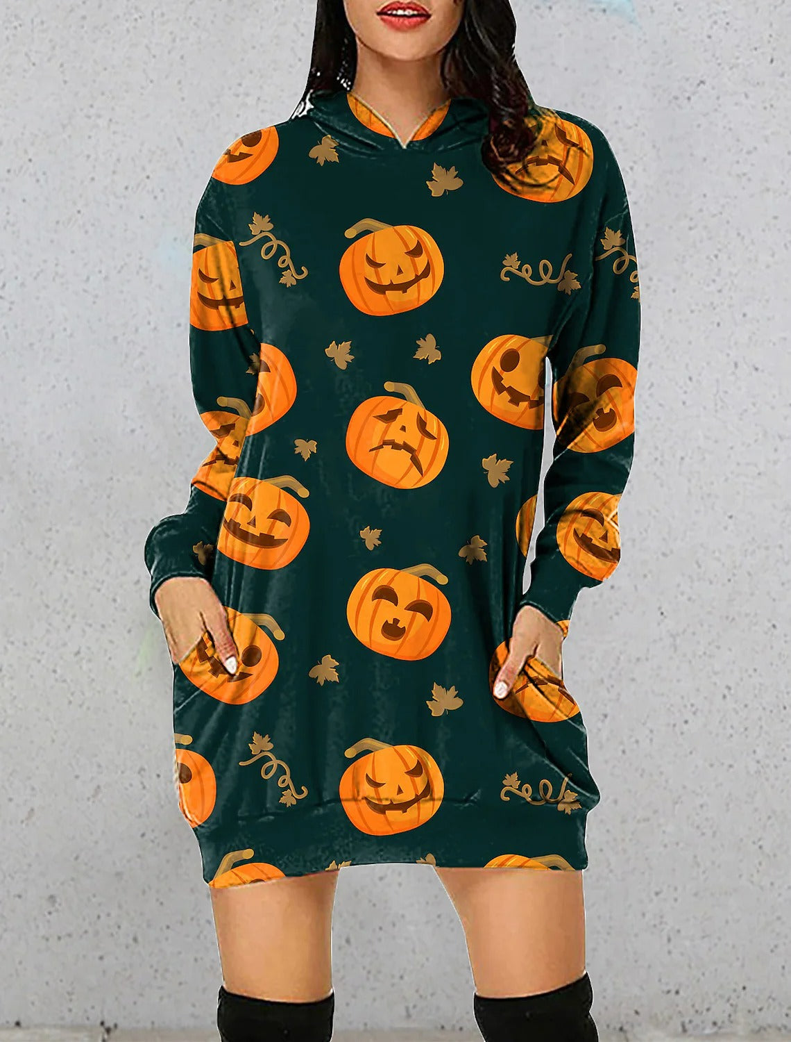 Fashion 3D Printing Female Long Sweater