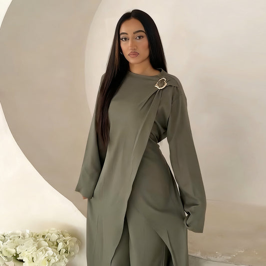 Womens Fashion Two-piece Top And Pants Set