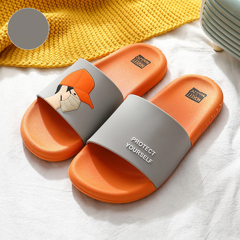 Tide Outdoor Non Slip Deodorant Home Men's Slippers