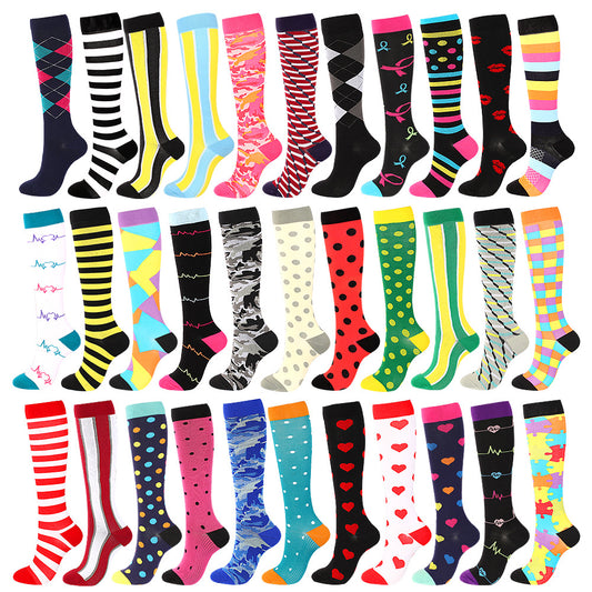 Youth Skiing Elastic Long-barreled Compression Stockings