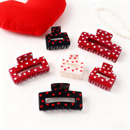 Atmospheric Heart-print Heart-shaped Valentine's Day Shark Clip