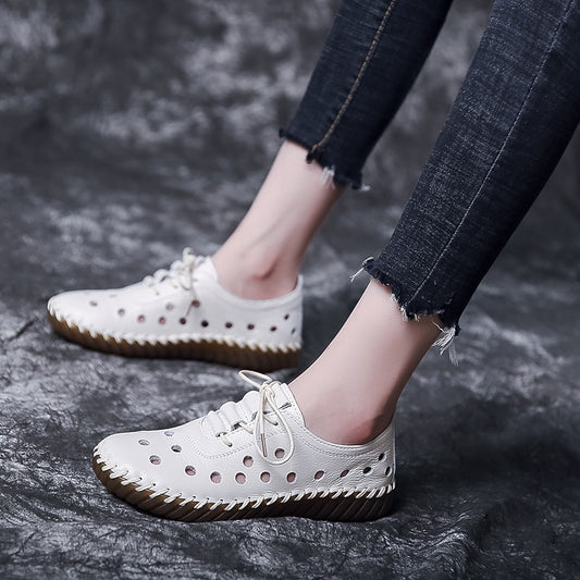 Women's Mid Mouth Soft Sole Hollow Breathable Sandals