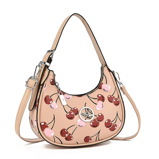 Fashion Height Textured Handbag Printed All-matching Crossbody