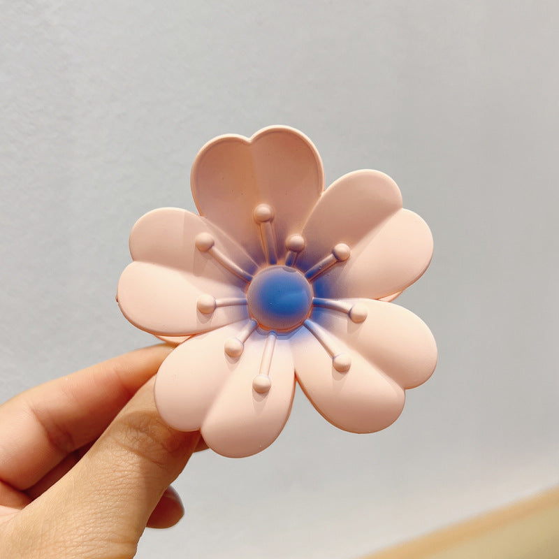 Matteret Store Æggeblomst Barrette Kvinder