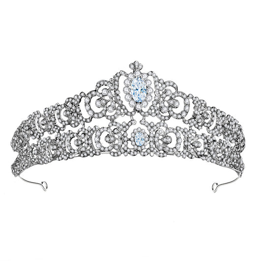 Bridal Headdress Alloy Double Layer Rhinestone