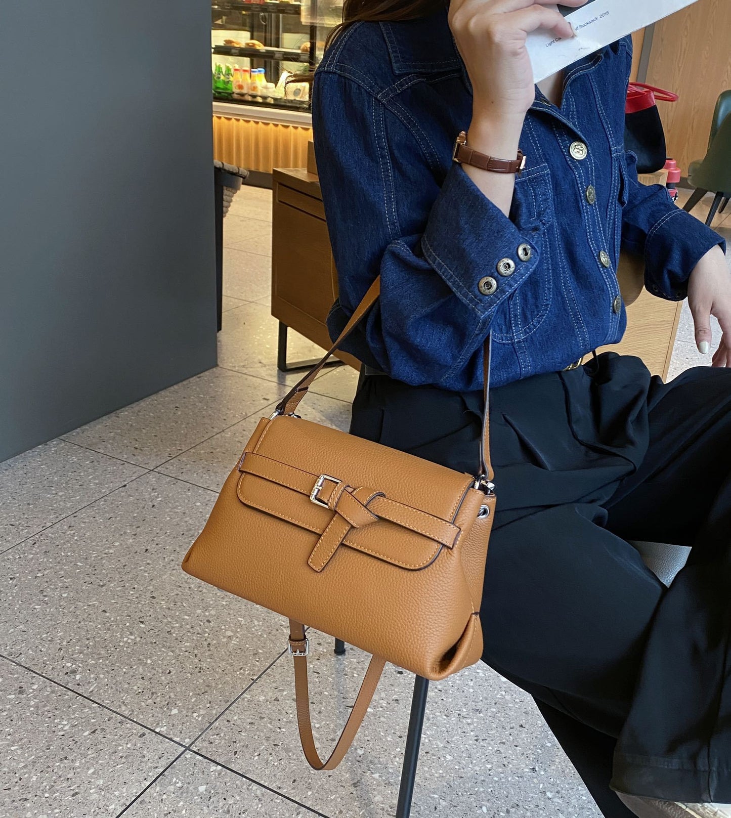 Women's Fashionable And Versatile Simple Crossbody Bag