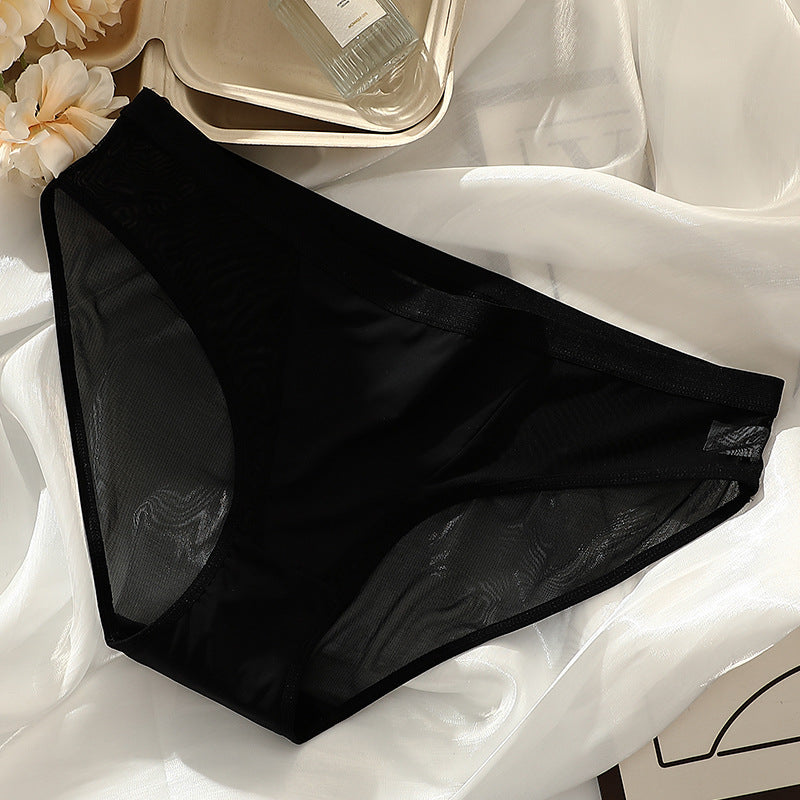 Mesh Ultra-thin Briefs Quick-drying Cotton Crotch Underwear Women's Foreign Trade