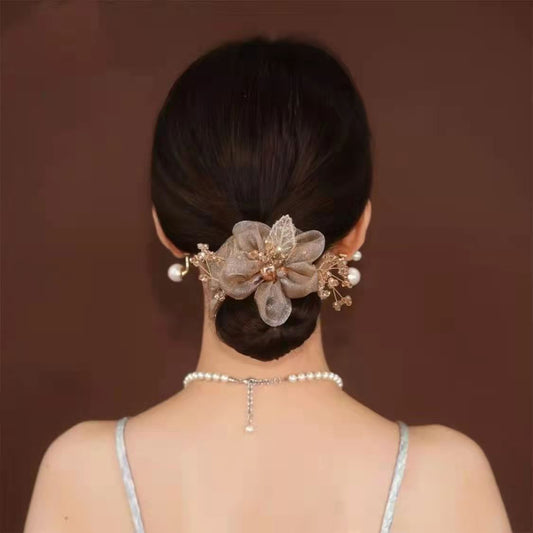 Super Literary Flower Flower Sausage Hair Ring Hair Accessories