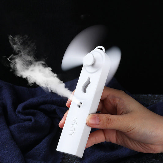 Handheld Mini Fan Moisturizing Spray Moisturizing Meter