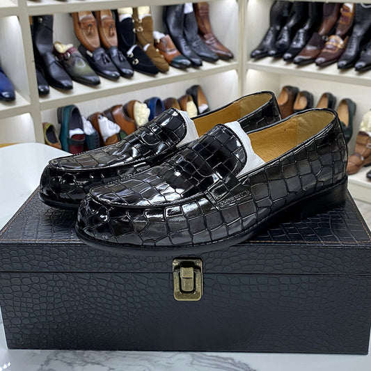 Men's Leather Casual Shoes Breathable Full Grain Leather Cowhide