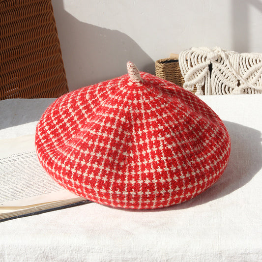 Versatile And Fashionable Literary Lattice Octagonal Hat