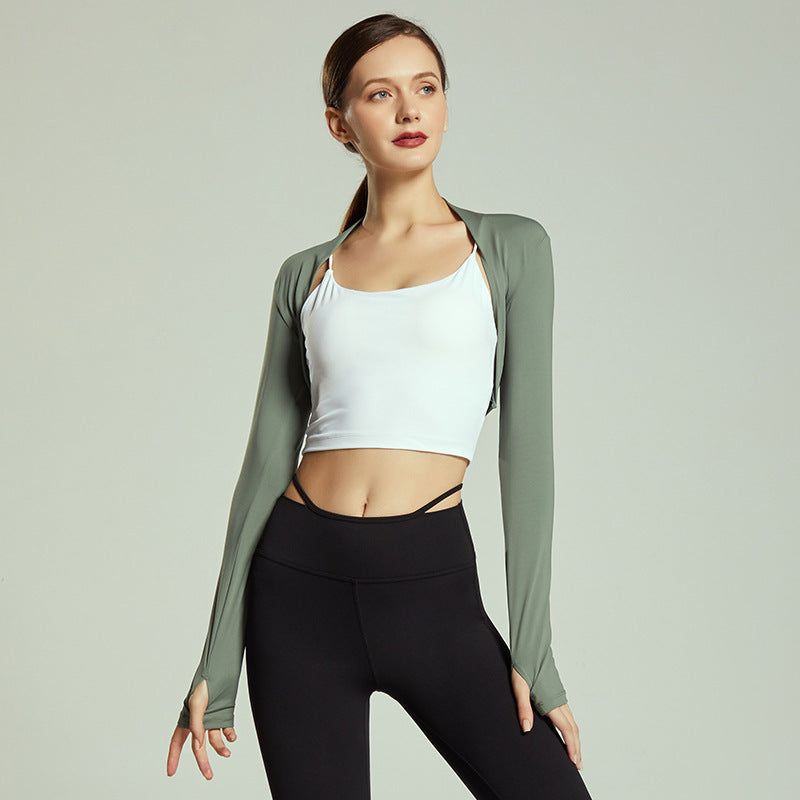 Dance Ballet Elegant Waistcoat Sports Fitness Women Can Wear Outside Elastic