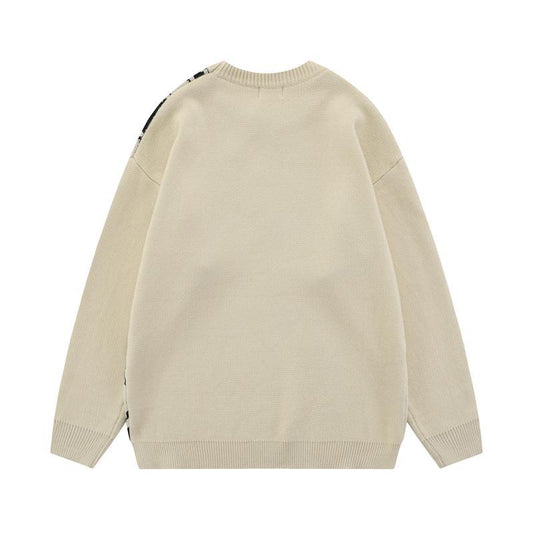 Vintage Anime Couple Sweater Oversize Knit