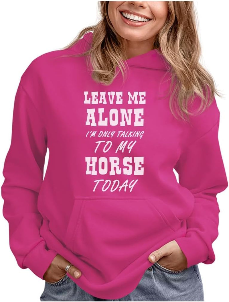 Horse Riding Hoodie for Women and Teen Girls - Equestrian Gift Idea for Riders, Barn Lovers & Horseback Fans