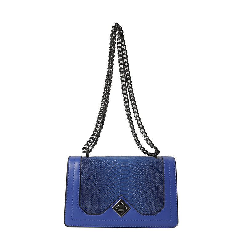 Fashion Snakeskin Pattern Single Crossbody Retro Wine God Shoulder Bag