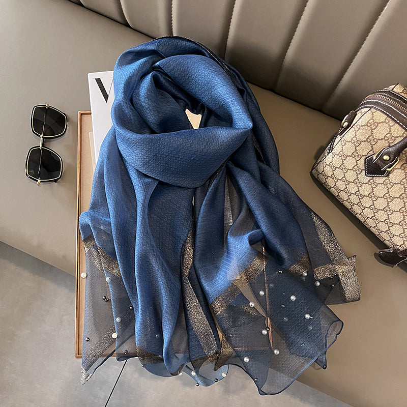 Longer-style Silk Scarvesperfect As Gifts For Spring Autumn And Winter