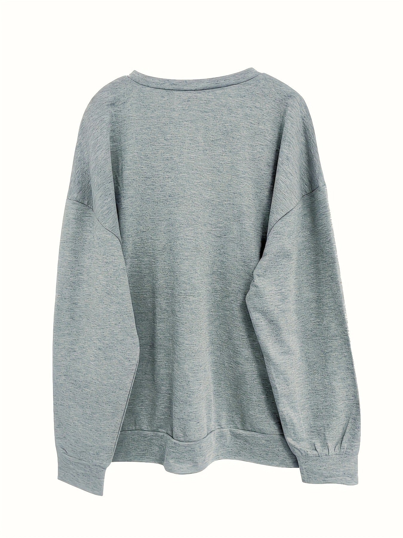 Hyggelig hval-sweatshirt med rund hals