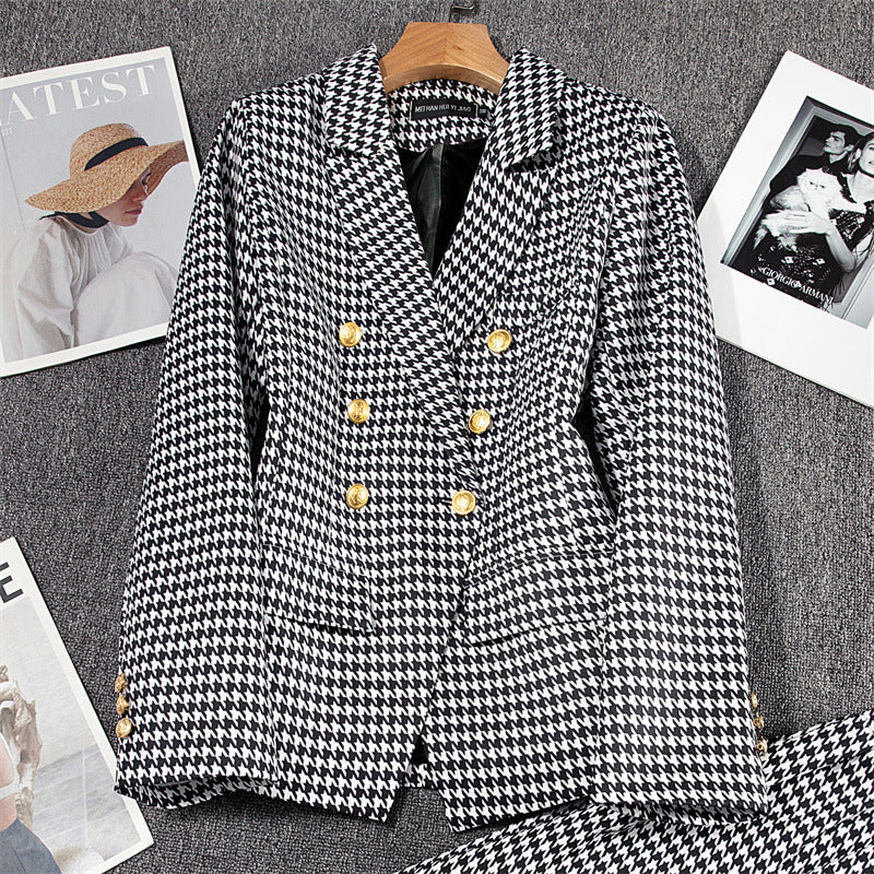 Solid-color Fashionable Casual Suit Jacket