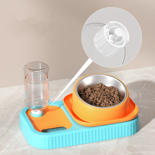 Anti Overturning Automatic Drinking Water Cat And Dog Food Bowl