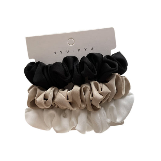 Elegant Silke Satin Enkel Fransk Hårelastik