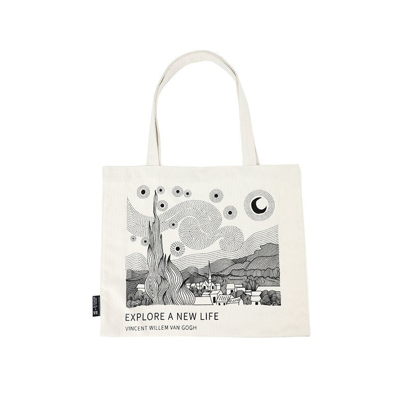 One-shoulder Art Student Commuting To Work Summer Girl Thick Canvas Bag