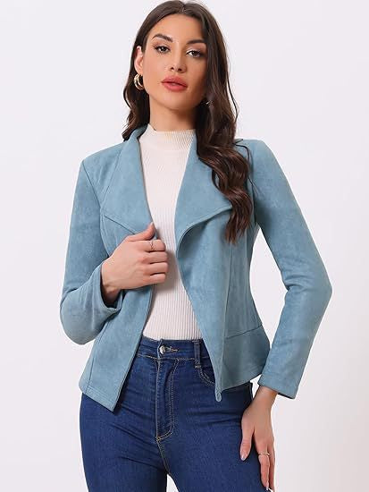 Women's Faux Suede Jacket New Coat