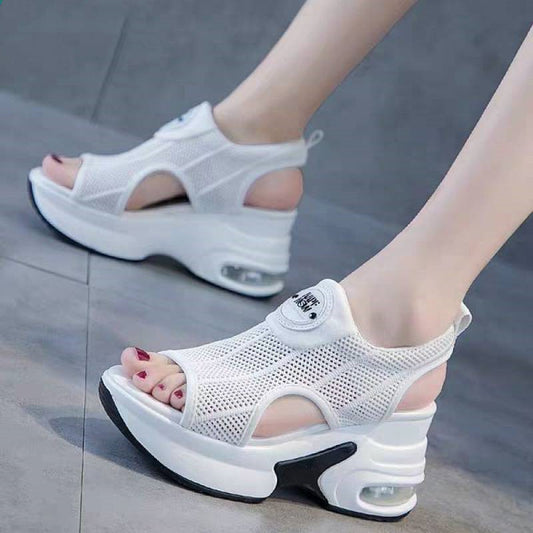 Platform Wedge Casual Flyknit Sports Sandals