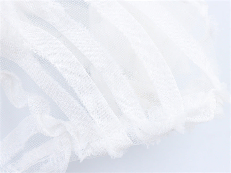 Tekstur Enkel Stil Dame-overskirt