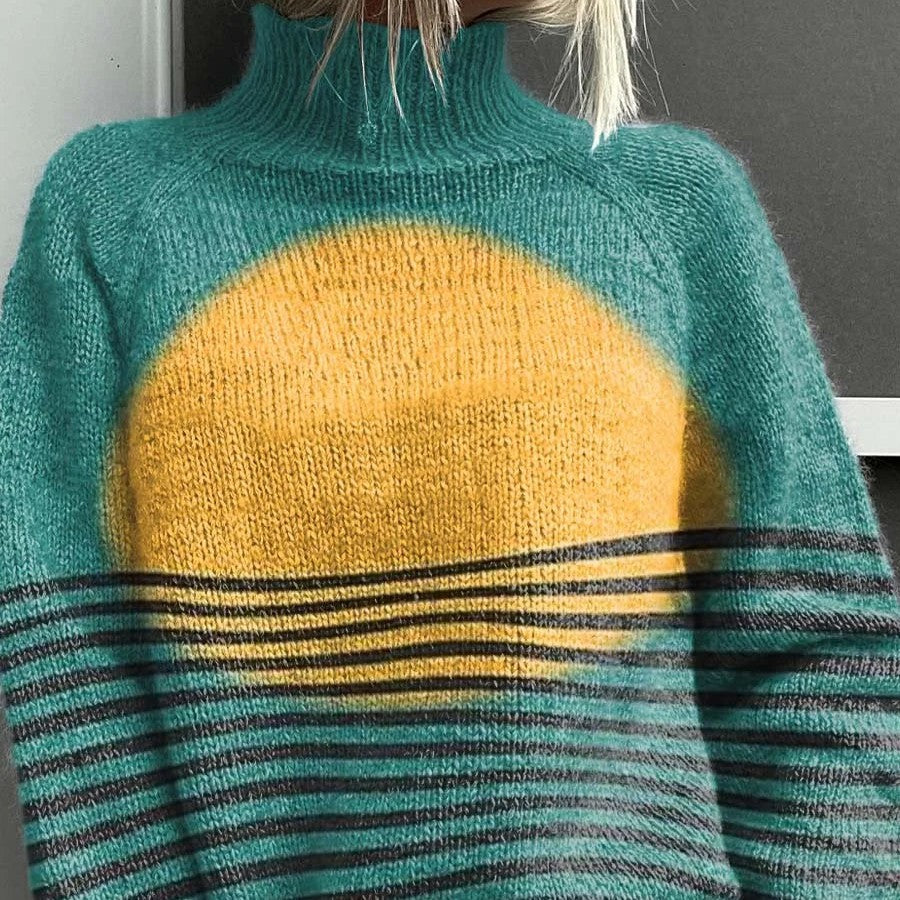 Efterår og Vinter Jule Langærmet Revers Sweater