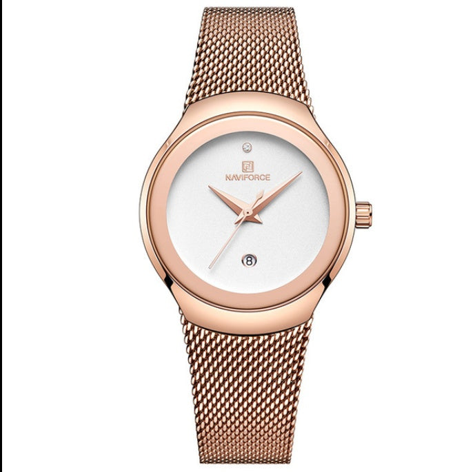 Quartz watch with small screen dial