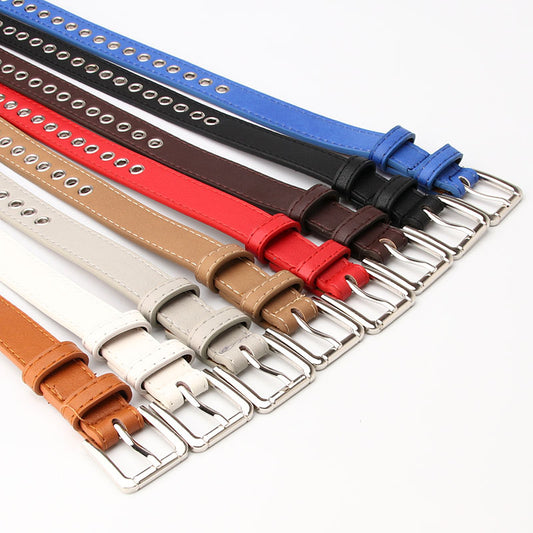 New metal whole eye belt ladies belt