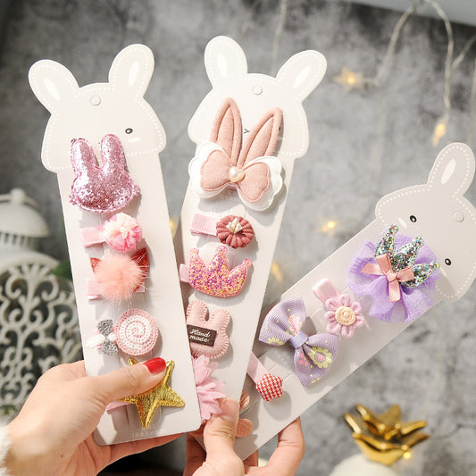 Children's small hairpin crown headdress