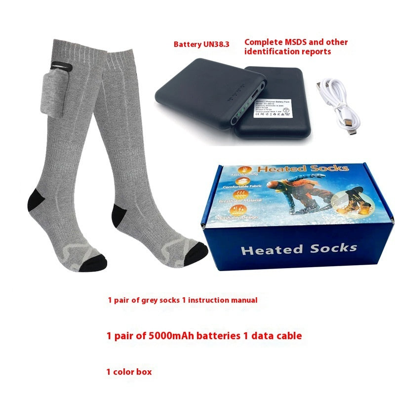 Men's And Women's Fashion Simple Heating And Warm-keeping Electric Socks