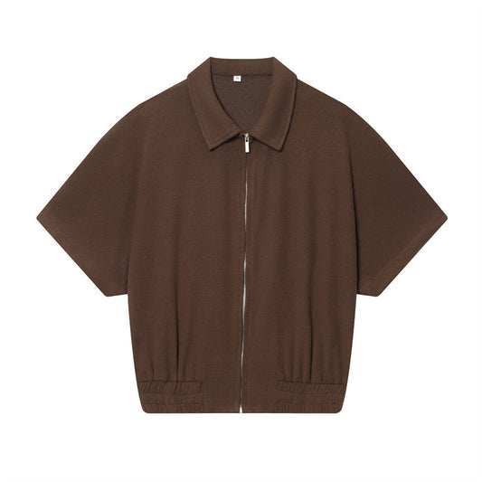 Autumn New Soft Short-sleeved Top Wide-leg Pants
