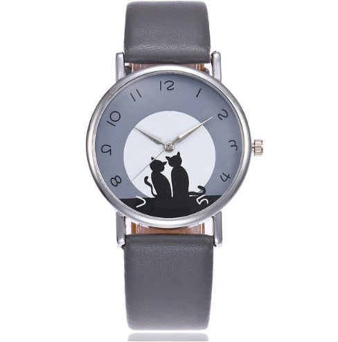 Fashion And Casual PAPHITAK Couple Cat Wrist Watch For Women