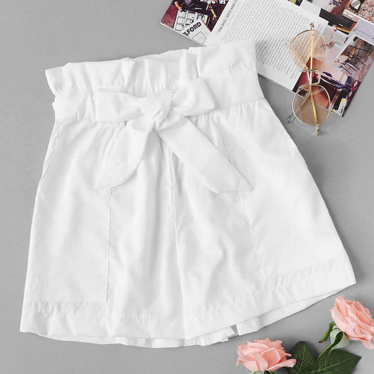 Loose mid-waist women's shorts